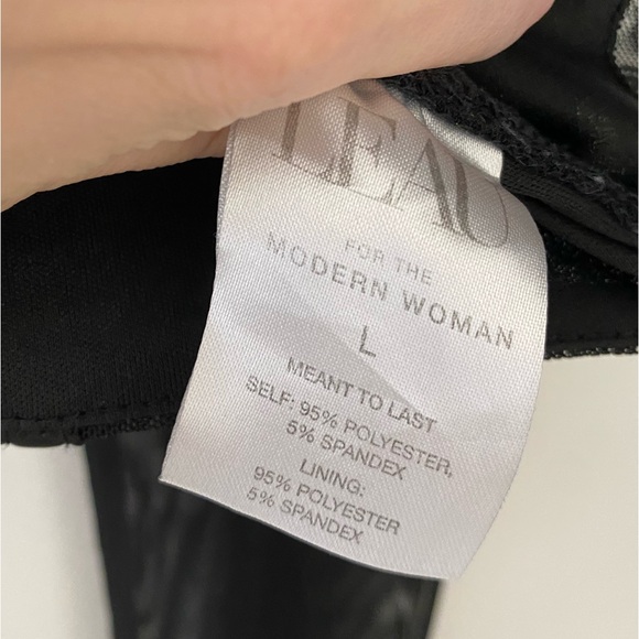 Leau Milan Mesh Black Bustier Long Sleeve Mesh Top Size Large - Picture 8 of 8